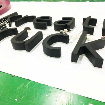 Matte Metal Backlit Letter Sign 50000 horas de curso de la vida