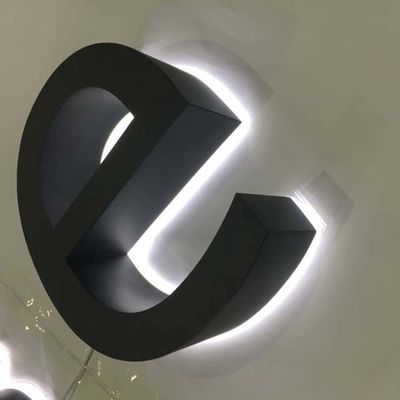 Matte Metal Backlit Letter Sign 50000 horas de curso de la vida