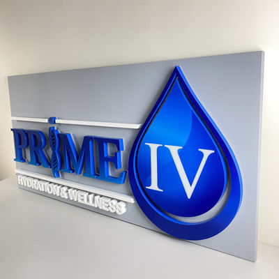 20m m hicieron excursionismo letras de acero inoxidables que SMD 5050 llevó tableros iluminados de la muestra