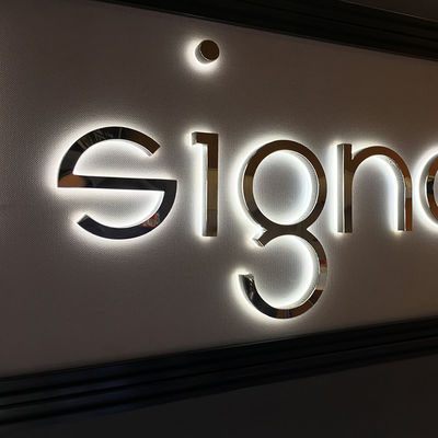 UL de acero inoxidable de 20-120m m Logo Signs Channel Letters Backlit
