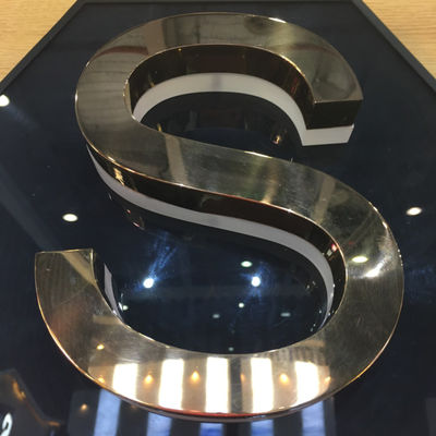 El ODM del OEM hizo excursionismo final de acrílico del espejo del tablero de la muestra del resplandor de la muestra de la letra