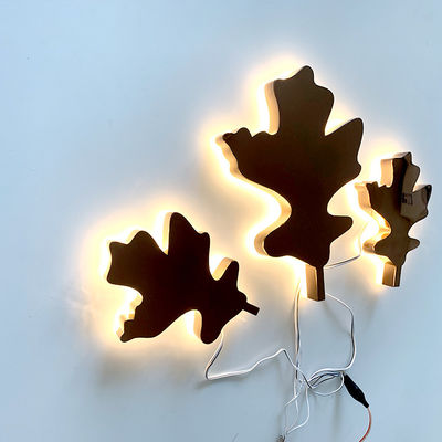 Muestra retroiluminada del metal del moho anti de acero de las letras de Rose Gold Mirror Backlit Stainless