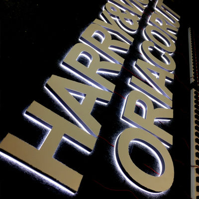Tablero llevado acrílico retroiluminado de la muestra del resplandor de la profundidad de la muestra los 2-20cm de la letra del restaurante