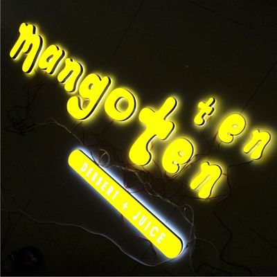 Publicidad de la señalización de acrílico 12VDC de las letras de Shopfront LED