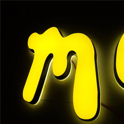 Publicidad de la señalización de acrílico 12VDC de las letras de Shopfront LED