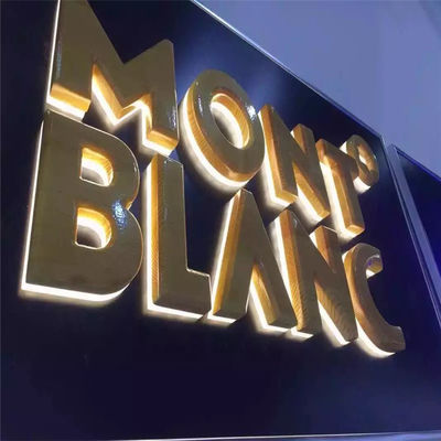 logotipo de encargo del coche de las letras de acrílico de 3d 12v LED