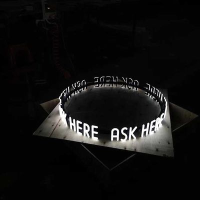 6500K llevó la muestra Front Lit For Restaurant Hotel de la letra de canal