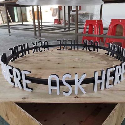 6500K llevó la muestra Front Lit For Restaurant Hotel de la letra de canal