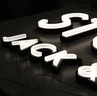 Tablero de acrílico Front Lit Channel Letters de la muestra del resplandor de SMD5050 LED