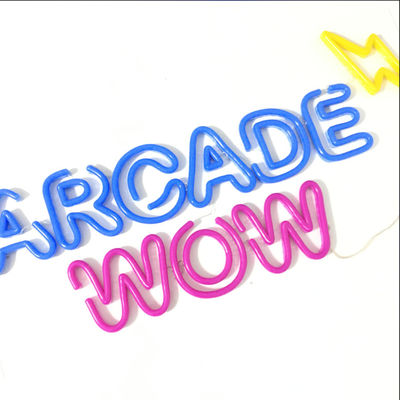 Decoración flexible de acrílico de la señalización de la tienda de la señal de neón del PVC al aire libre