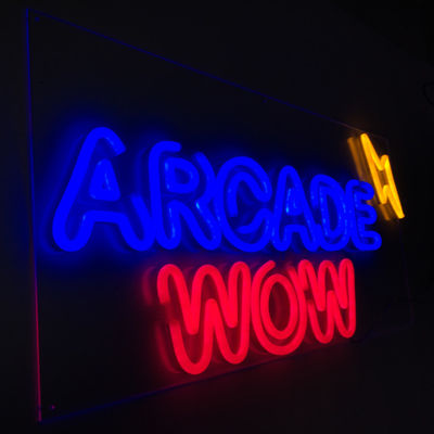 Decoración flexible de acrílico de la señalización de la tienda de la señal de neón del PVC al aire libre