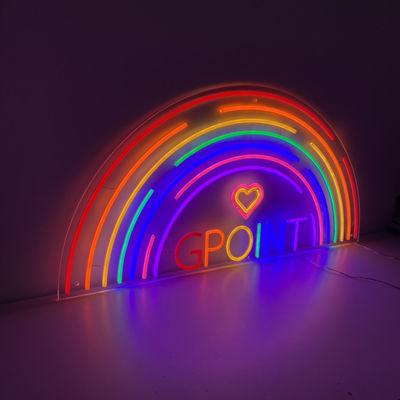muestras de neón grandes de la barra de la señal de neón P33 del arco iris LED de las letras 3D del 10cm a del 100cm