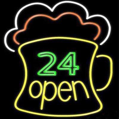 3d llevó las muestras de neón de neón de la cerveza de las luces los 60cm de la pared de las letras para las tiendas