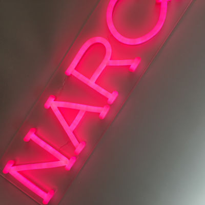 Letras traseras de acrílico claras de la señal de neón de la UL para la pared los 62cm de largo