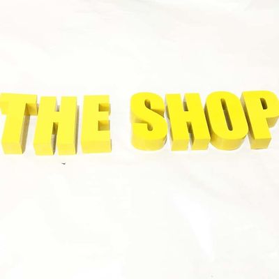 El oro cepilla la profundidad de acero inoxidable de la muestra el 10cm de la letra del metal para las oficinas gubernamentales