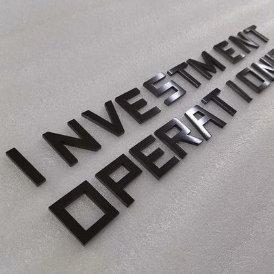 La muestra de aluminio de encargo del metal de la publicidad 3d pone letras a moho anti