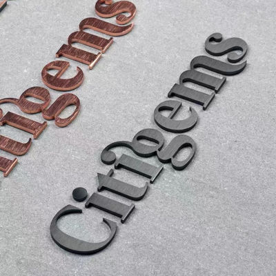 CE de aluminio ROHS de la letra de canal de acero de Cutted Logo Metal Letter Sign Stainless