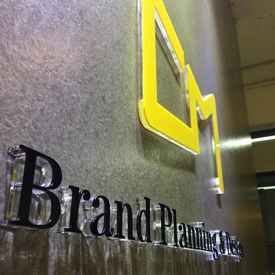 15m m 3d Crystal Acrylic Letter Sign Logo Non Toxic impreso ULTRAVIOLETA