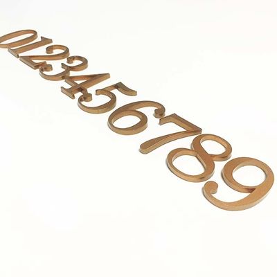 CE de acrílico sólido cortado plano ROHS de las muestras de número de la puerta de la muestra de acrílico de la letra