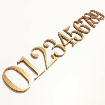 CE de acrílico sólido cortado plano ROHS de las muestras de número de la puerta de la muestra de acrílico de la letra