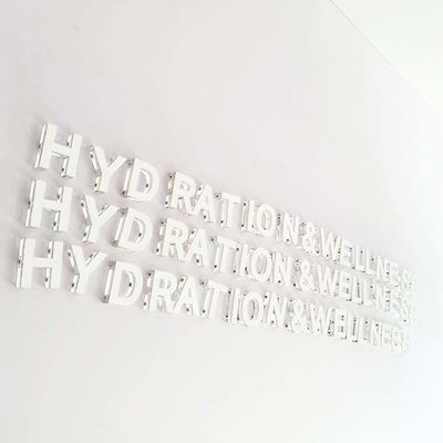 El negocio Logo Clear Plastic Letters For firma la decoración interior