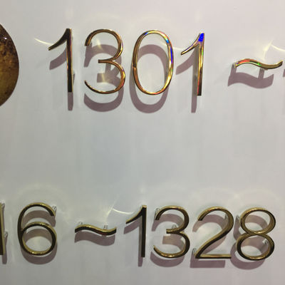 Las 304 muestras de acero inoxidables iluminadas de la dirección del metal atornillan el soporte