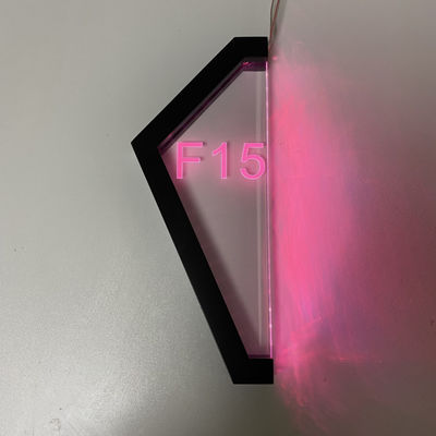 Muestra ligera personalizada apartamento de la casa del número 3D RGB RGBW de la puerta para arriba