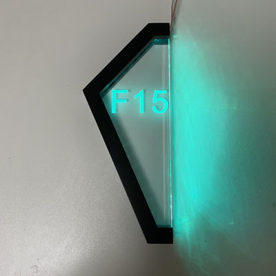 Muestra ligera personalizada apartamento de la casa del número 3D RGB RGBW de la puerta para arriba