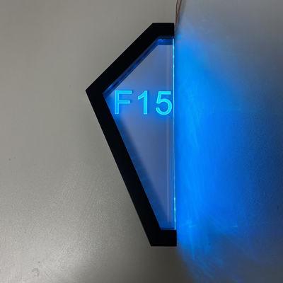 Muestra ligera personalizada apartamento de la casa del número 3D RGB RGBW de la puerta para arriba