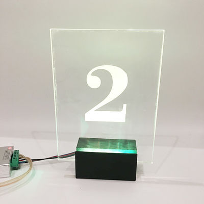 Front Door Big RGB llevó la placa de la muestra de número de casa 50000 horas