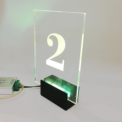 Front Door Big RGB llevó la placa de la muestra de número de casa 50000 horas