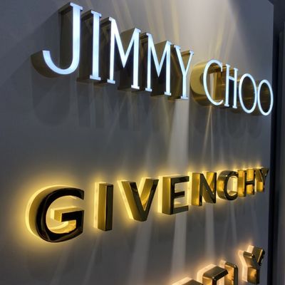 Corte del laser de Logo And Lettering Storefront Sign 12VDC del metal