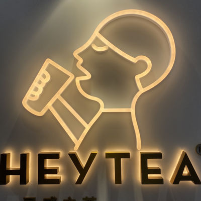 3d al aire libre iluminó la muestra del Lit del halo pone letras a la UL montada en la pared