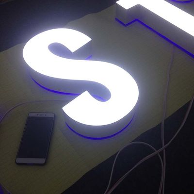 Tiendas delanteras de Front Lit Channel Letters For de la muestra de la tienda de acrílico del soporte 3-5m m de la pared