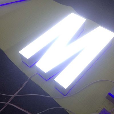 Tiendas delanteras de Front Lit Channel Letters For de la muestra de la tienda de acrílico del soporte 3-5m m de la pared