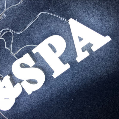 12m m Acrylic Company Logo Wall Sign Aluminum Channel pone letras a moho anti