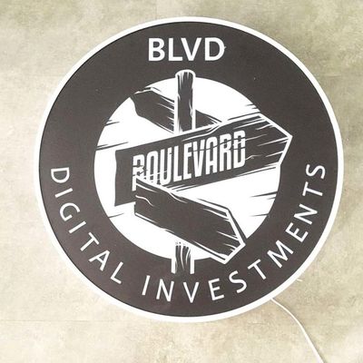 De encargo llevada encienden para arriba la publicidad al aire libre del grueso del logotipo 50-200m m