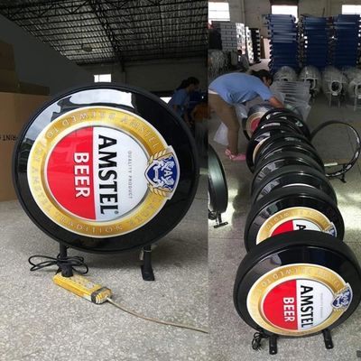 El doble de acrílico de la señalización de la caja de luz del café del restaurante echó a un lado