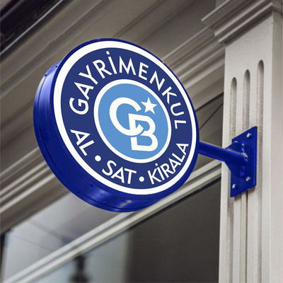 Muestra de la cuchilla de la decoración de la tienda de la muestra de Lightbox de la ronda de la UL