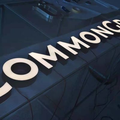 CE de acero inoxidable ROHS de la señalización de Logo Sign Led Business Shopfront de las letras 3d