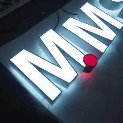 CE de acero inoxidable ROHS de la señalización de Logo Sign Led Business Shopfront de las letras 3d