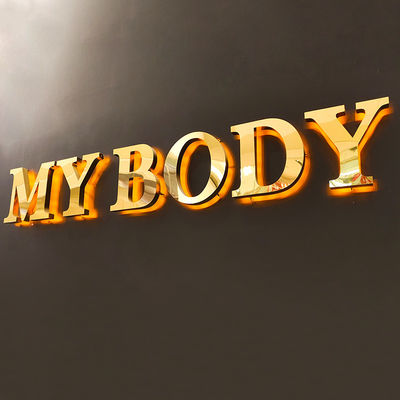 El metal 3d iluminó grueso delantero de la muestra los 5-20cm de la tienda