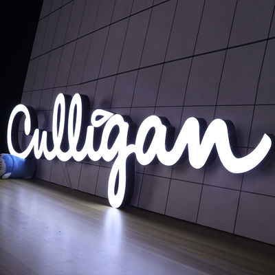 Muestra delantera Front Lit Channel Letters de la tienda al aire libre IP65