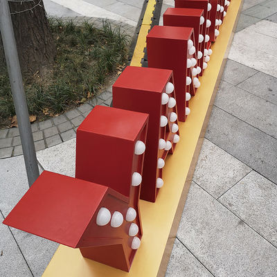 Luces gigantes iluminadas al aire libre de las letras de la carpa que electrochapan