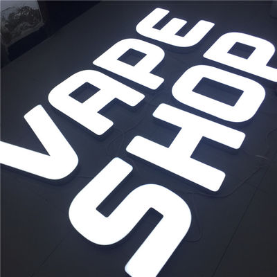 El negocio enciende para arriba el letrero DC12V de la tienda al por menor de la muestra de la letra 3D