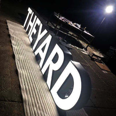 La muestra durable atractiva de la letra 3d llevó el tablero de acrílico del restaurante del canal 3m m