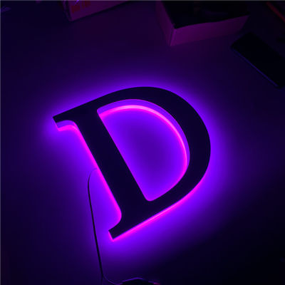 Muestra llevada metal de acero inoxidable AC110V de la barra de la muestra 12v de la letra del canal 3D