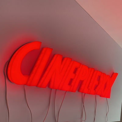 Alfabeto fresco de letra de encargo Dc12v los 5cm de la pintada de la muestra de la letra 3d