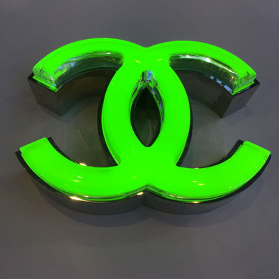 Alfabeto impermeable 60HZ iluminado metal de la muestra de la letra 3D