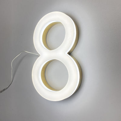 3D a prueba de viento Front Lit Sign Board de acrílico 50000 horas de curso de la vida